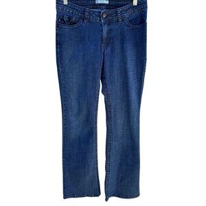 Lee Slender Secret Womens Low Waist Bootcut Black Velvet Pocket Medium Wash Jean